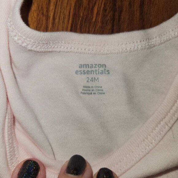 6 for $25 🎃 Amazon Essentials Pink Long Sleeve Cotton Dress Baby Size 24 Months - Picture 2 of 4